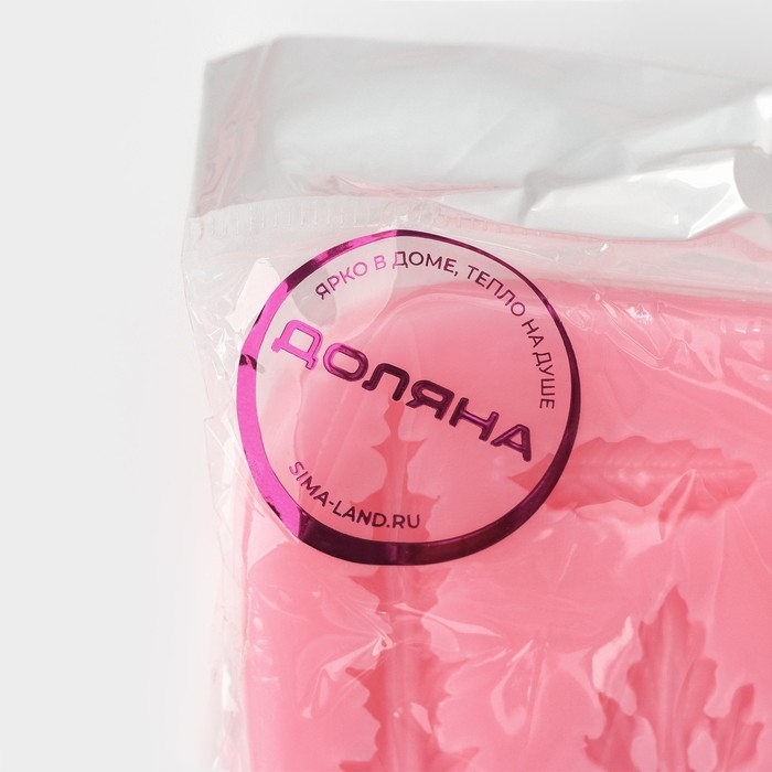 Молд Доляна &laquo;Гербарий&raquo;, силикон, 9,5&times;8&times;0,8 см, цвет МИКС