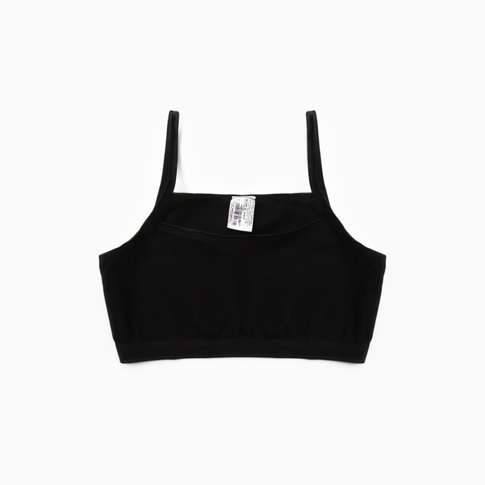 Топ для девочки, цвет черный, р-р 34