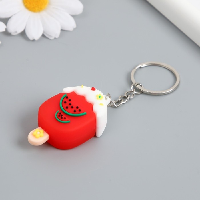 Брелок резина Брелок резина "Фруктовое эскимо с глазурью" МИКС 5,2х2,8х2 см