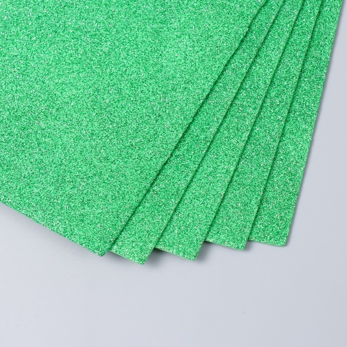 Фоамиран Фоамиран "Мятный блеск" 2 мм формат А4 (набор 5 листов)