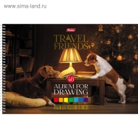 Альбом для рисования А4, 48 листов на гребне "Ассорти", обложка мелованный картон, блок 100 г/м2, перфорация на отрыв, МИКС Альбом для рисования А4, 48 листов на гребне "Ассорти", обложка мелованный картон, блок 100 г/м2, перфорация на отрыв, МИКС