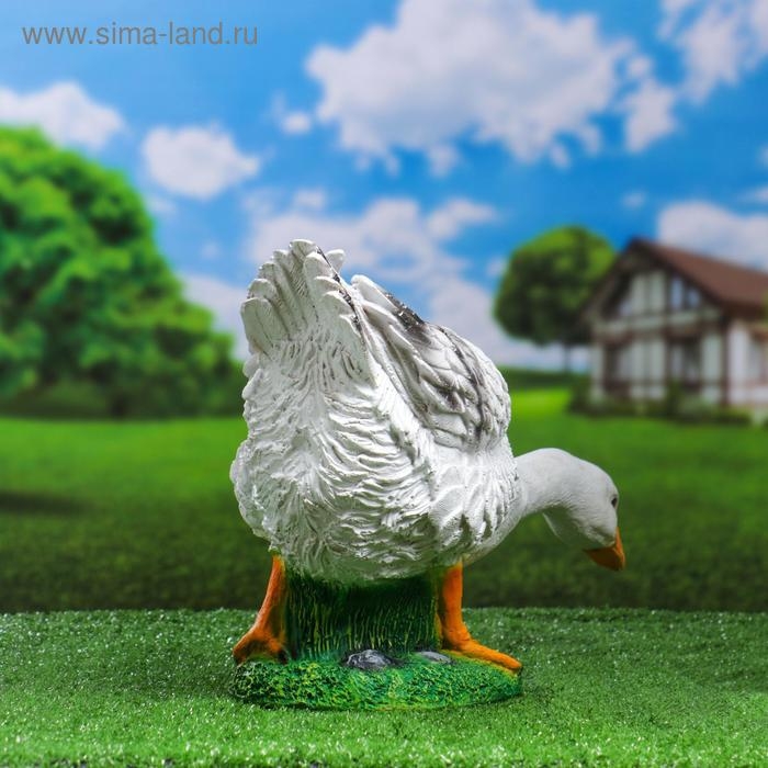 Садовая фигура Садовая фигура "Гусь шея вниз" 50х18х30см