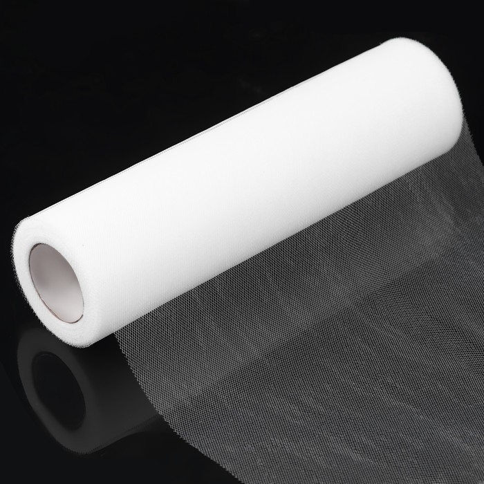 Фатин, 25 см, 11 &plusmn; 1 г/кв.м, 23 &plusmn; 1 м, цвет белый №1