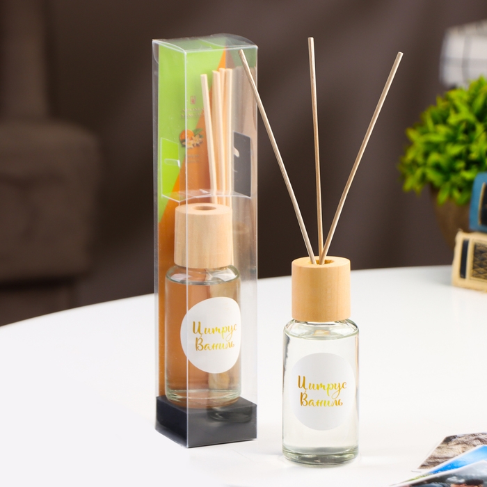 Диффузор ароматический Диффузор ароматический "Модерн", 50 мл, цитрус и ваниль, "Богатство Аромата"