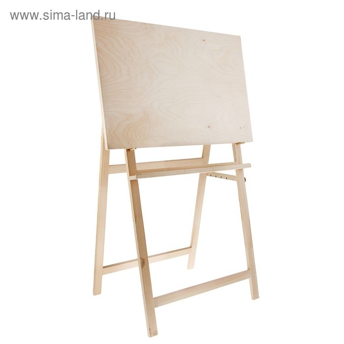 Мольберт тип &laquo;Хлопушка&raquo;, 120 х 60 х 55 см, съемный планшет 75 х 60 см, неокрашенное дерево, Calligrata