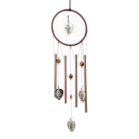 Музыка ветра+ловец снов "Ганеша в круге" 4 трубки 52 см Музыка ветра+ловец снов "Ганеша в круге" 4 трубки 52 см