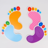 Развивающий игровой набор &laquo;Ладошки и ножки&raquo; 16 карточек+Задания, Крошка Я