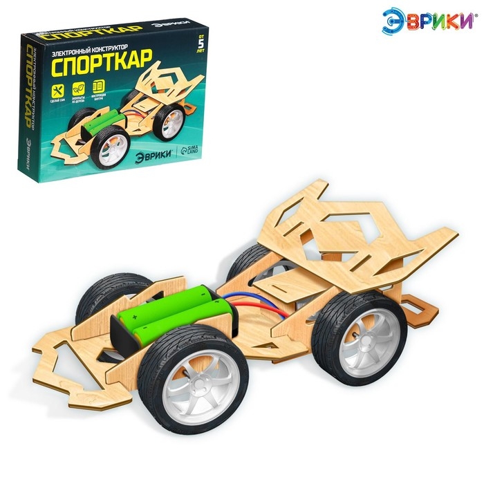 Набор для опытов «Спорткар», работает от батареек Набор для опытов «Спорткар», работает от батареек