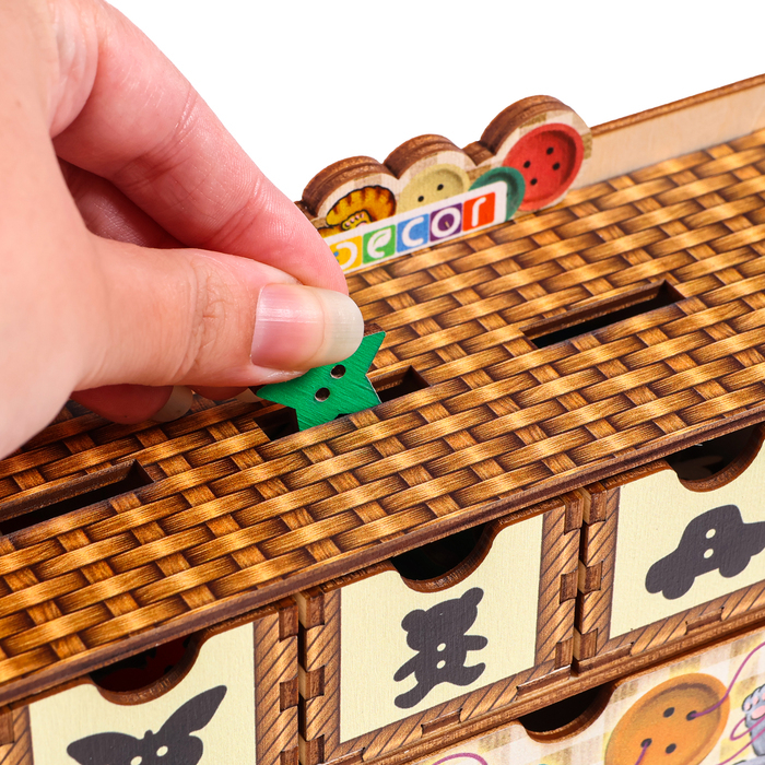 Волшебный комодик &laquo;Пуговки&raquo;, 64 пуговки