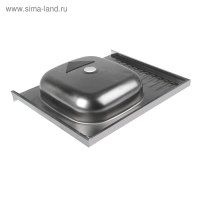 Мойка кухонная "Владикс", накладная, без сифона, 60х50 см, правая, нержавеющая сталь 0.4 мм Мойка кухонная "Владикс", накладная, без сифона, 60х50 см, правая, нержавеющая сталь 0.4 мм