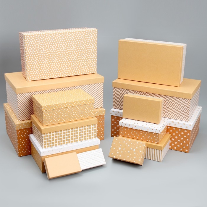 Набор коробок 15 в 1, упаковка подарочная, &laquo;Универсал&raquo;, 12 х 6.8 х 4 см - 46.6 х 30.2 х 17.5 см