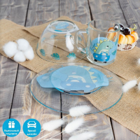 Набор детской посуды Доляна «Динозаврик», 3 предмета: миска 450 мл, тарелка d=20 см, кружка 200 мл Набор детской посуды Доляна «Динозаврик», 3 предмета: миска 450 мл, тарелка d=20 см, кружка 200 мл