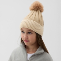 Шапка детская MINAKU, цв.бежевый, р-р 48-50