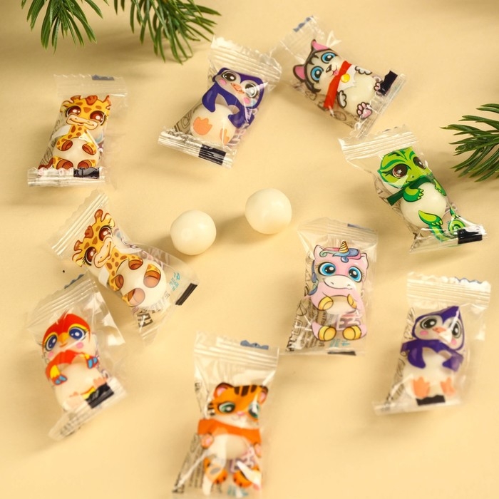 Новый год! Жевательная резинка &laquo;Новый год: Новогодний марафон жеваний&raquo;, вкус: тутти-фрутти, 50 г.