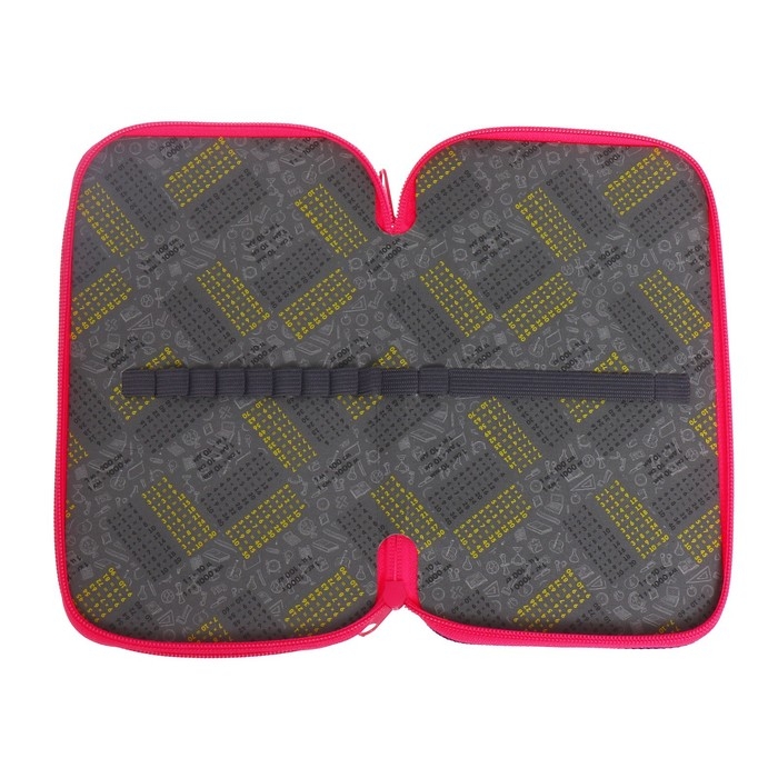 Пенал 2 секции, 125 х 205 х 40 мм, Calligrata 30П26/2 "Бабочки", ламинированный картон