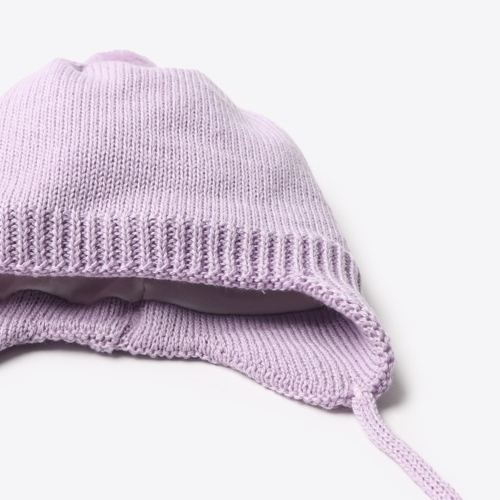 Комбинезон детский вязаный MINAKU, рост 74-80, цвет лавандовый