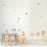 Наклейка интерьерная цветная ростомер "Зверушки. Африка" 50х70 см Наклейка интерьерная цветная ростомер "Зверушки. Африка" 50х70 см