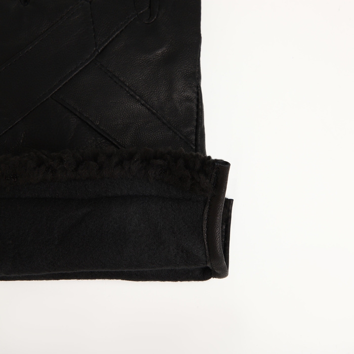 Перчатки женские, размер M, с утеплителем, цвет чёрный Перчатки женские, размер M, с утеплителем, цвет чёрный