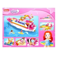 Конструктор Розовая мечта &laquo;Яхта&raquo;, 212 деталей