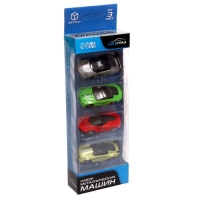 Набор металлических машин «Рейсер», 4 шт. Набор металлических машин «Рейсер», 4 шт.