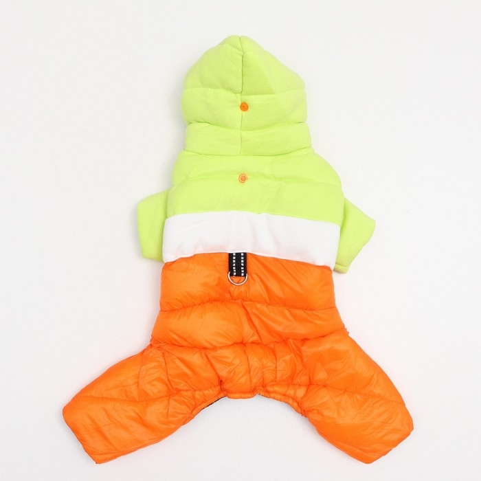 Комбинезон Комбинезон "Эльф", размер 14 (ДС 32 см, ОГ 42 см, ОШ 31 см), салатово-оранжевый