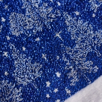 Колпак новогодний "Заснеженный лес" 30х37 см, синий Колпак новогодний "Заснеженный лес" 30х37 см, синий