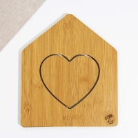 Менажница деревянная сборная &laquo;Дом&raquo;, 24 х 20.6 см