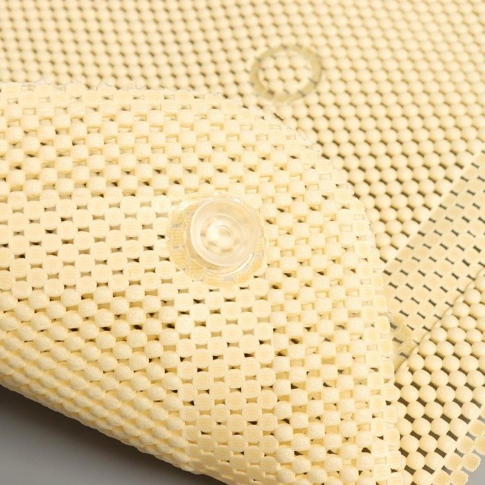 SPA-коврик для ванны с подушкой на присосках &laquo;Лотос&raquo;, коврик 89&times;44 см, цвет бежевый