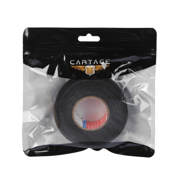 Клейкая лента Cartage, текстильная, термостойкая, 25 мм × 15 м Клейкая лента Cartage, текстильная, термостойкая, 25 мм × 15 м