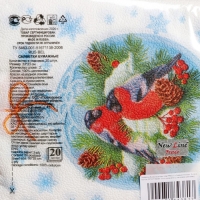 Новый год. Салфетки бумажные New Line Fresco «Зимние птички», 33х33 см, 2 слоя 20 листов Новый год. Салфетки бумажные New Line Fresco «Зимние птички», 33х33 см, 2 слоя 20 листов