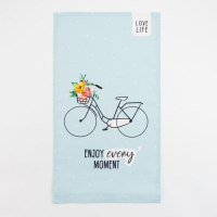 Набор кухонных полотенец Доляна &laquo;Цвети&raquo; 35х60см-4шт, 100% хл