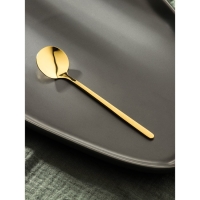 Ложка чайная из нержавеющей стали Magistro Desire, длина 13 см, цвет золотой Ложка чайная из нержавеющей стали Magistro Desire, длина 13 см, цвет золотой