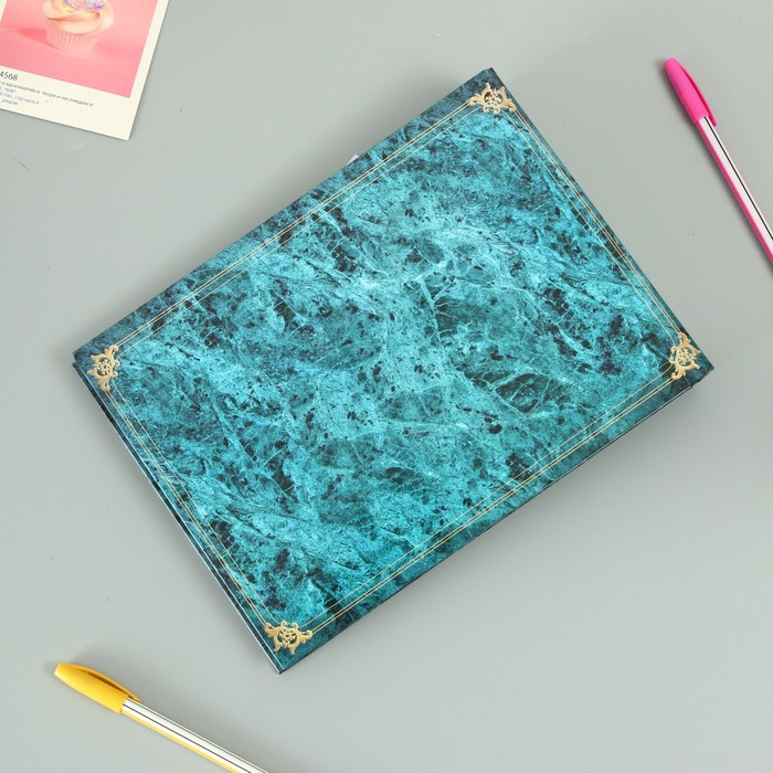 Фотоальбом 25 листов (уголки+кольца) "Классика под мрамор"  27х19 см