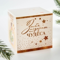 Ёлочный шар новогодний &laquo;Зима подарит чудеса&raquo;, на Новый год, d=8 см.