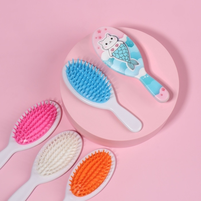 Расчёска-мини массажная, 4,5 × 13 см, цвет МИКС Расчёска-мини массажная, 4,5 × 13 см, цвет МИКС