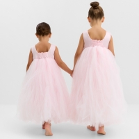 Платье детское нарядное KAFTAN рост 120, пыльно-розовый