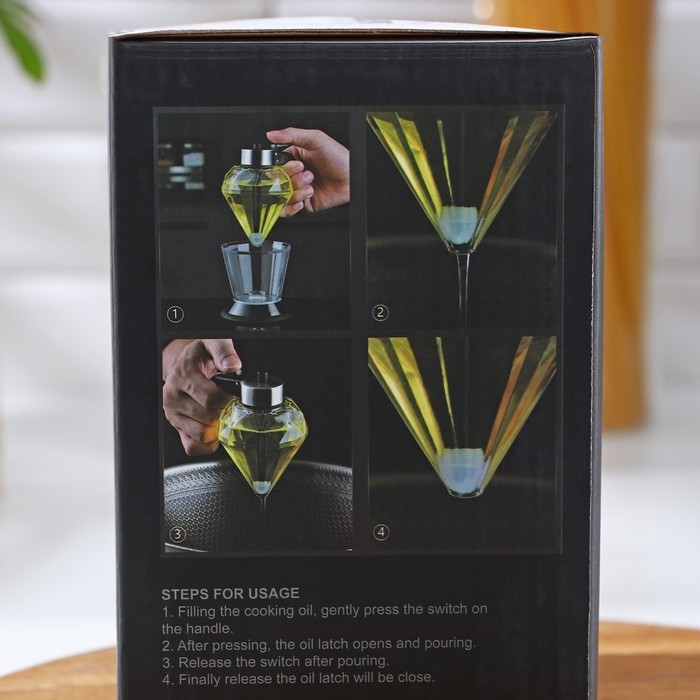 Ёмкость-дозатор Magistro &laquo;Сапфир&raquo;, 200 мл, для масла и соуса