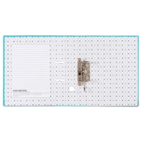 Папка-регистратор А4, 50 мм, Calligrata, ПВХ, тиснение "лен", металлическая окантовка, карман на корешок, собранная, голубая, микс Папка-регистратор А4, 50 мм, Calligrata, ПВХ, тиснение "лен", металлическая окантовка, карман на корешок, собранная, голубая, микс