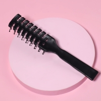 Расчёска массажная, вентилируемая, 3 &times; 19 см, цвет чёрный