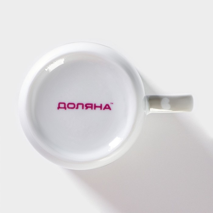 Кружка керамическая Доляна &laquo;Котёнок на скейте&raquo;, 230 мл, цвет белый