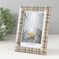 Фоторамка МДФ 10х15 см "Шотландская клетка на бежевом" 1,5х14х17 см Фоторамка МДФ 10х15 см "Шотландская клетка на бежевом" 1,5х14х17 см