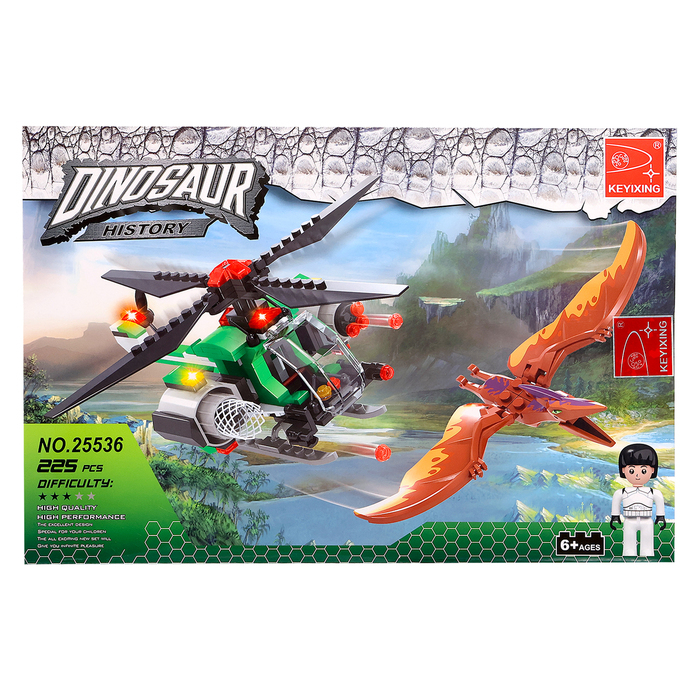 Конструктор Диноленд &laquo;Погоня за птеродактилем&raquo;, 223 детали