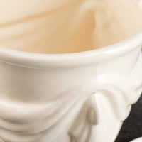 Набор горшков 3шт. "Уют" белый: 10л, 3,2л, 1л Набор горшков 3шт. "Уют" белый: 10л, 3,2л, 1л