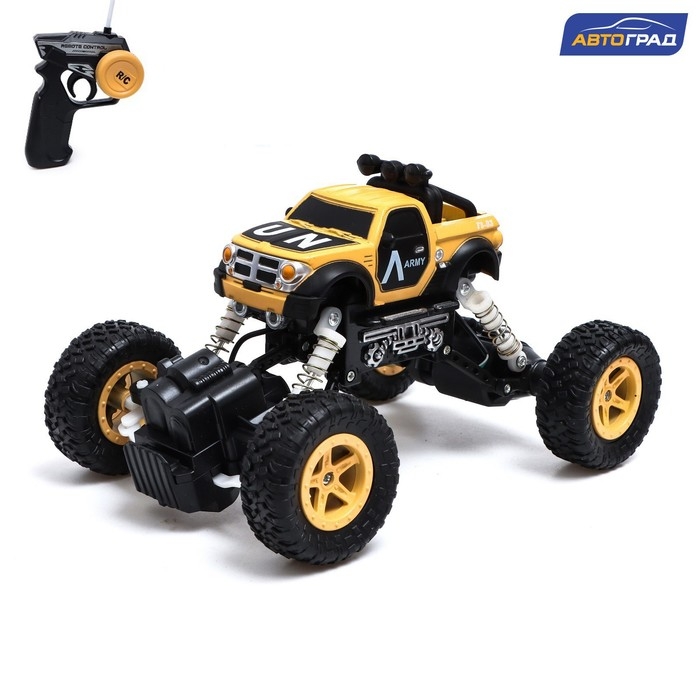 Джип радиоуправляемый &laquo;Армия&raquo;, работает от аккумулятора, цвет песочный