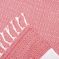 Плед Этель East 100*180см , цв. красный, 80%хлопок, 20% п/э Плед Этель East 100*180см , цв. красный, 80%хлопок, 20% п/э