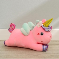 Мягкая игрушка &laquo;Единорог&raquo;, лежачий, со звездами, 40 см