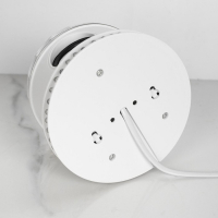 Световой прибор &laquo;Вокруг сферы&raquo; 12 см, динамик, свечение RGB, 220 В, белый