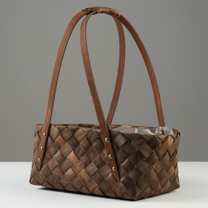 Набор корзин плетеных, 31х21х13/35,5 см, 22х11,5х13,5/31,5 см, 2 шт, секвойя Набор корзин плетеных, 31х21х13/35,5 см, 22х11,5х13,5/31,5 см, 2 шт, секвойя