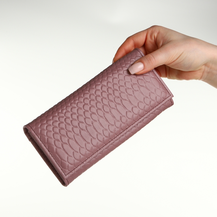 Кошелёк женский на кнопке, TEXTURA, цвет розовый Кошелёк женский на кнопке, TEXTURA, цвет розовый