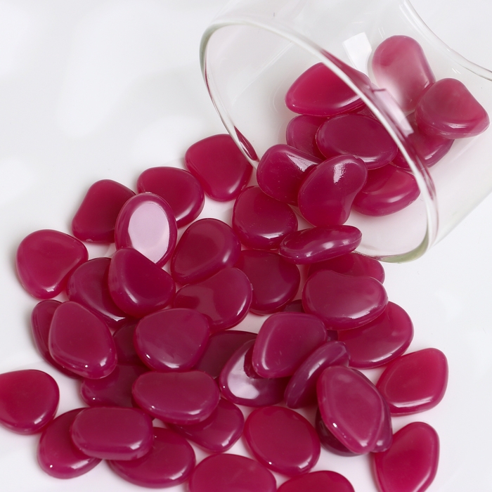 Светящийся декор Светящийся декор "Галька" розовая, 100гр / фракция 2-3см